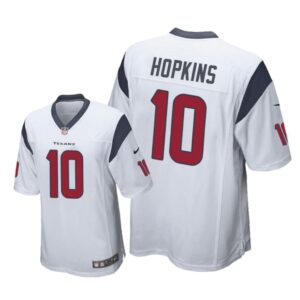 Houston Texans #10 White Men DeAndre Hopkins Game Jersey