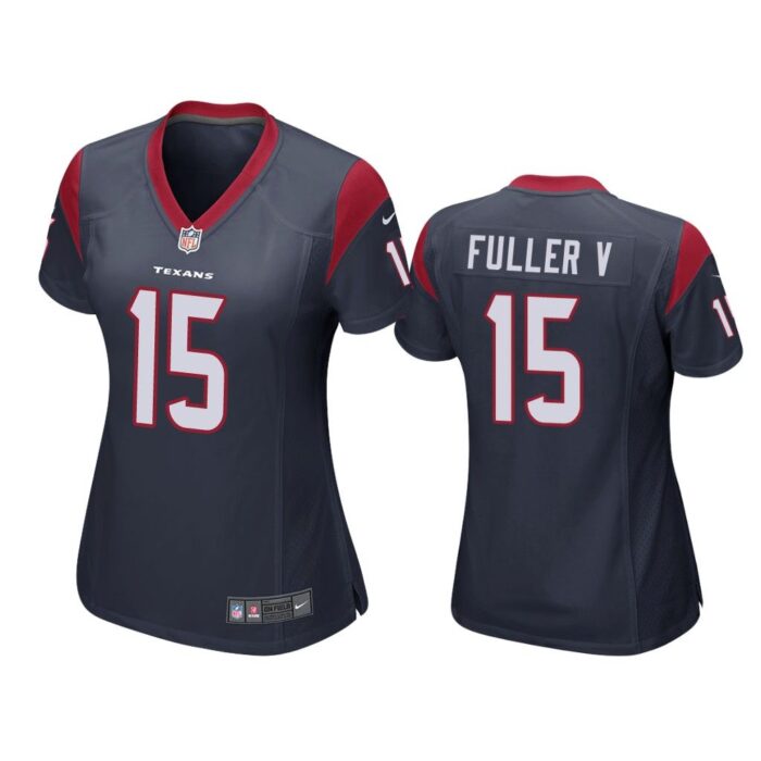 Houston Texans #15 Navy Will Fuller V Game Jersey - Women