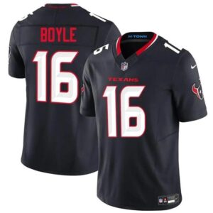 Houston Texans #16 Tim Boyle Navy 2024 Vapor F.U.S.E. Limited Football Stitched Jersey