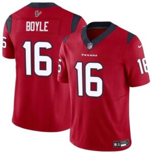 Houston Texans #16 Tim Boyle Red 2024 F.U.S.E Vapor Untouchable Football Stitched Jersey