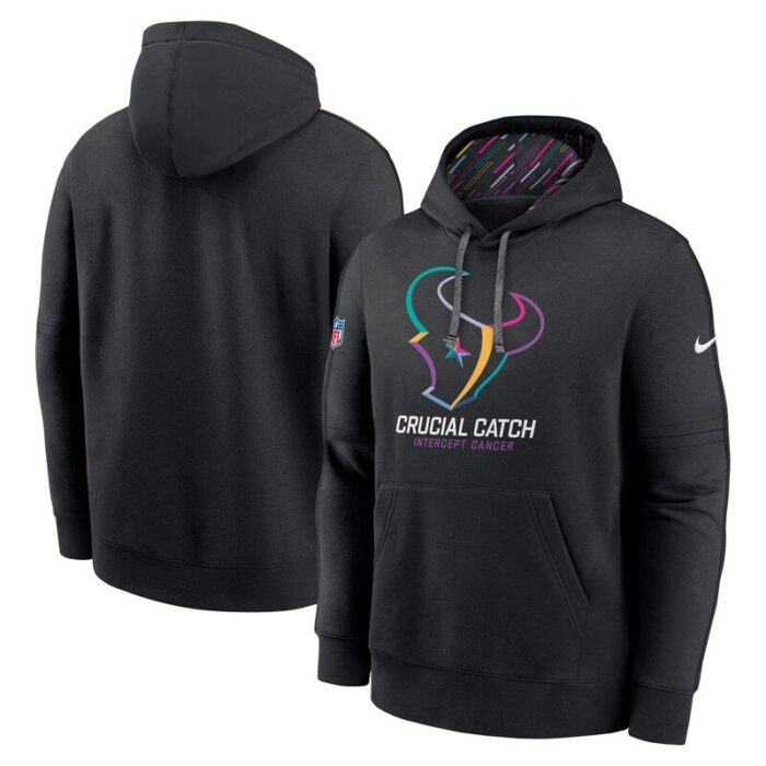 Houston Texans 2024 NFL Crucial Catch Club Pullover Hoodie - Black