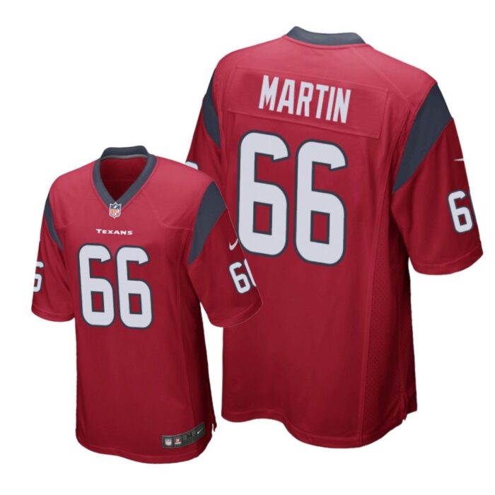 Houston Texans #66 Red Men Nick Martin Game Jersey