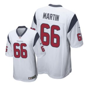 Houston Texans #66 White Men Nick Martin Game Jersey