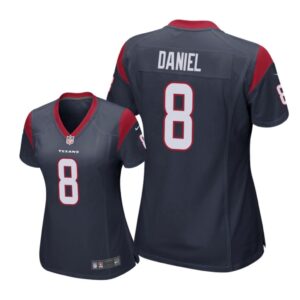 Houston Texans #8 Navy Trevor Daniel Game Jersey - Women