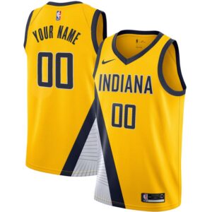 Indiana Pacers 2019/20 Custom Swingman Jersey Yellow - Statement Edition