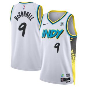 Indiana Pacers #9 T.J. McConnell White 2024/25 City Edition Stitched Basketball Jersey