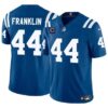 Indianapolis Colts #44 Zaire Franklin Blue 2024 F.U.S.E. With 4-Star C Patch Vapor Limited Football Stitched Jersey