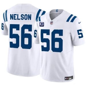 Indianapolis Colts #56 Quenton Nelson White 2024 F.U.S.E. With 4-Star C Patch Vapor Limited Football Stitched Jersey