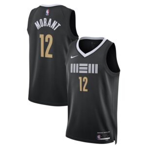 Ja Morant Memphis Grizzlies Unisex 2023/24 Swingman Jersey - Black - City Edition