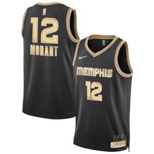 Ja Morant Memphis Grizzlies Unisex Select Series Swingman Jersey – Black