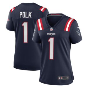 Ja'Lynn Polk New England Patriots Women's Team Game Jersey - Navy