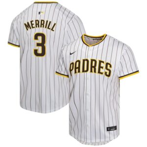 Jackson Merrill San Diego Padres Youth Home Player Game Jersey - White