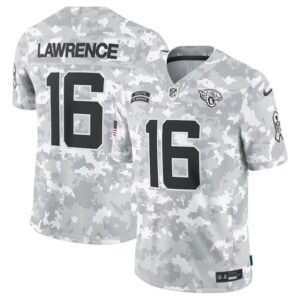 Jacksonville Jaguars #16 Trevor Lawrence Arctic Camo 2024 F.U.S.E. Salute to Service Limited Football Stitched Jersey