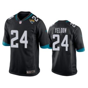 Jacksonville Jaguars #24 Black Men T.J. Yeldon Game Jersey