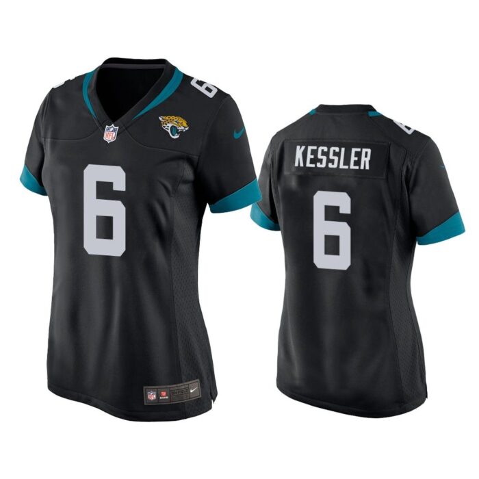 Jacksonville Jaguars #6 Black Cody Kessler Game Jersey - Women