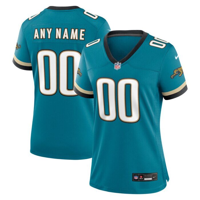 Jacksonville Jaguars Women's Prowler Throwback Custom Game Jersey - Teal