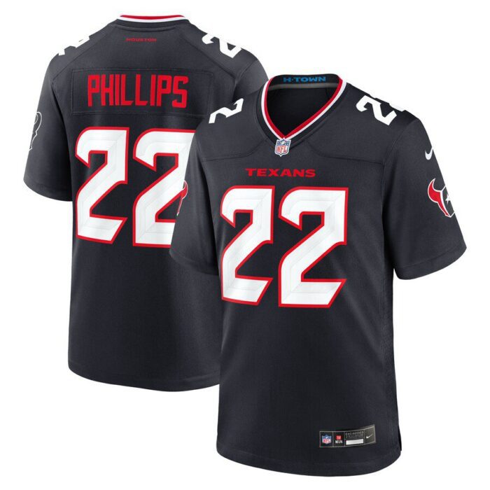 Jacob Phillips Houston Texans Game Jersey - Navy