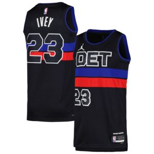 Jaden Ivey Detroit Pistons Unisex Swingman Jersey - Statement Edition - Black