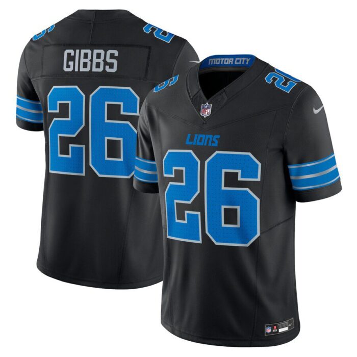 Jahmyr Gibbs Detroit Lions 2nd Alternate Vapor F.U.S.E. Limited Jersey - Black