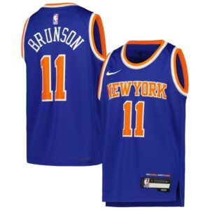 Jalen Brunson New York Knicks Youth Swingman Jersey - Icon Edition - Blue