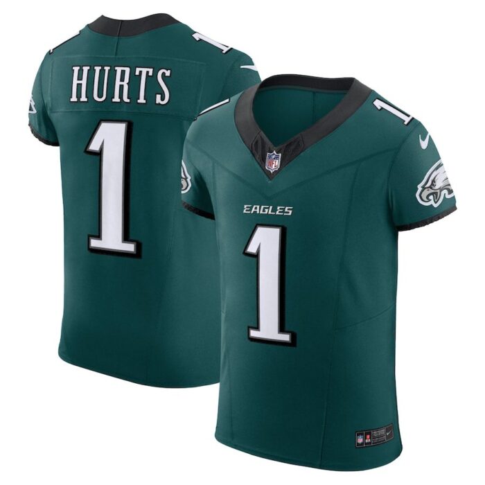 Jalen Hurts Philadelphia Eagles Alternate Vapor F.U.S.E. Elite Jersey - Midnight Green