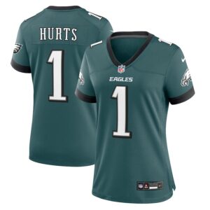 Jalen Hurts Philadelphia Eagles Women's Team Game Jersey - Midnight Green