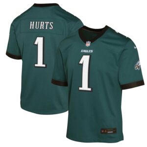 Jalen Hurts Philadelphia Eagles Youth Game Jersey - Midnight Green