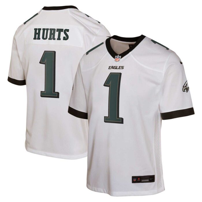 Jalen Hurts Philadelphia Eagles Youth Game Jersey - White