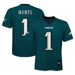 Jalen Hurts Philadelphia Eagles Youth Replica Player Jersey - Midnight Green