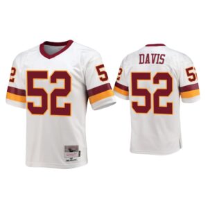 Jamin Davis Washington Commanders White Throwback Legacy Replica Jersey