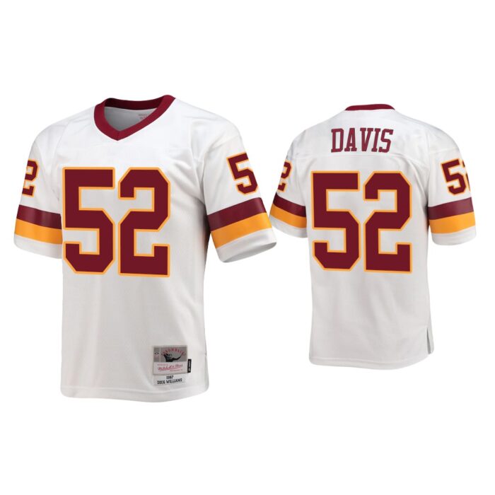 Jamin Davis Washington Commanders White Throwback Legacy Replica Jersey