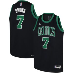 Jaylen Brown Boston Celtics Youth Swingman Jersey - Statement Edition - Black