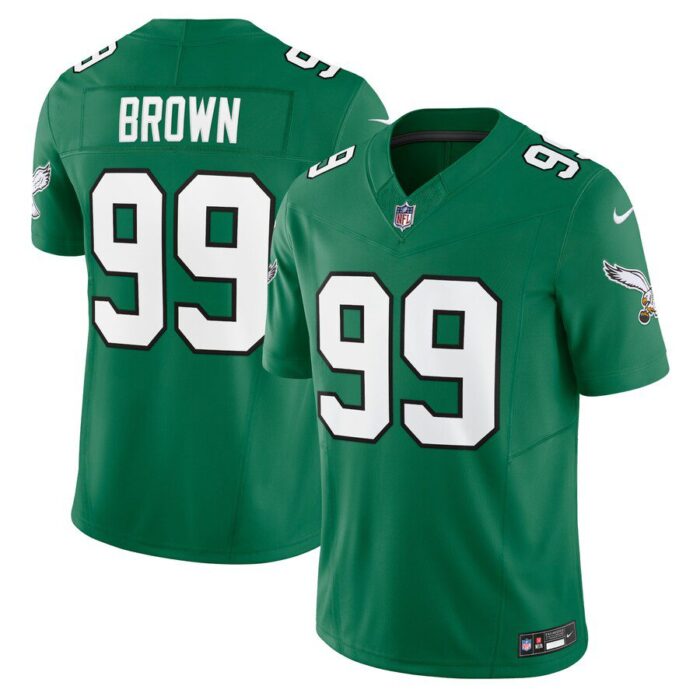 Jerome Brown Philadelphia Eagles Alternate Vapor F.U.S.E. Limited Jersey - Kelly Green