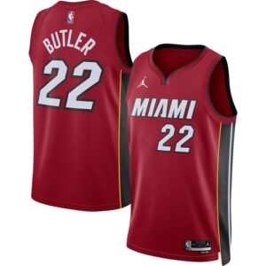 Jimmy Butler Miami Heat Unisex Swingman Jersey - Statement Edition - Red