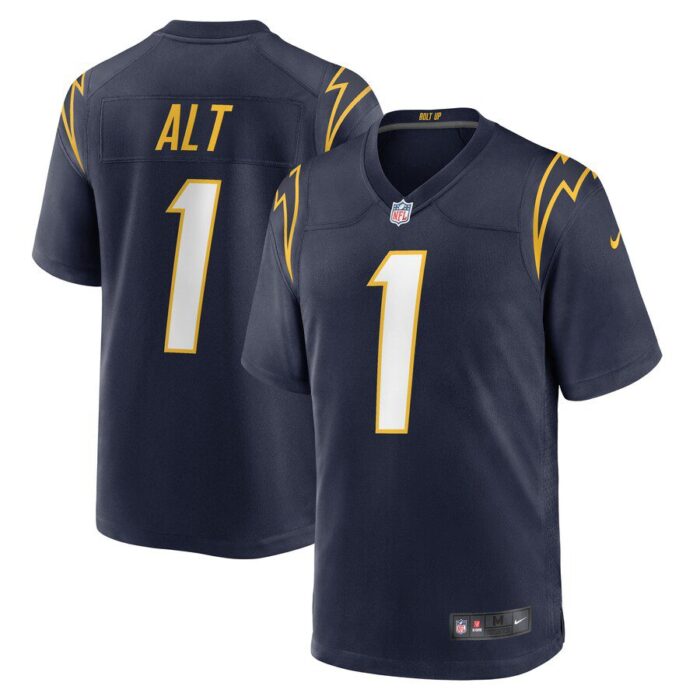 Joe Alt Los Angeles Chargers 2024 NFL Draft First Round Pick Player Game Jersey - Navy