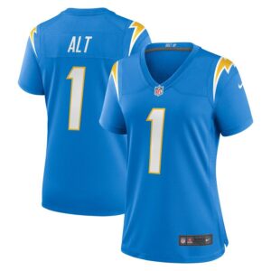 Joe Alt Los Angeles Chargers Women's 2024 NFL Draft First Round Pick Player Game Jersey - Powder Blue