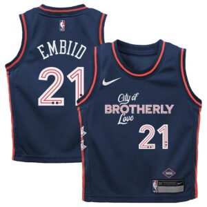 Joel Embiid Philadelphia 76ers Infant Swingman Replica Jersey - City Edition - Navy