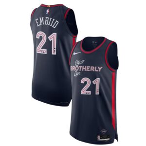 Joel Embiid Philadelphia 76ers Jersey - City Edition - Navy