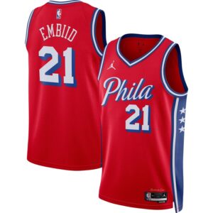 Joel Embiid Philadelphia 76ers Unisex Swingman Jersey - Statement Edition - Red