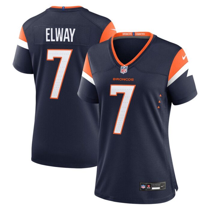 John Elway Denver Broncos Women's Retired Player Alternate Game Jersey - Navy