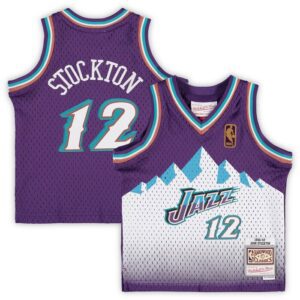 John Stockton Utah Jazz Infant 1996/97 Hardwood Classics Retired Player Jersey - Purple