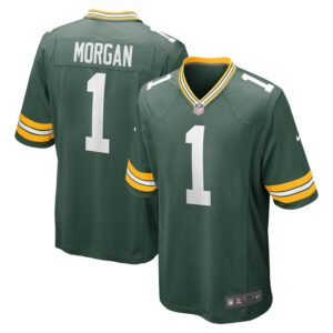 Jordan Morgan Green Bay Packers 2024 NFL Draft First Round Pick Player Game Jersey - Green