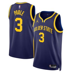 Jordan Poole Golden State Warriors Unisex Swingman Jersey - Statement Edition - Navy