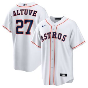 Jose Altuve Houston Astros Home Replica Player Name Jersey - White