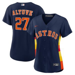 Jose Altuve Houston Astros Women Alternate Replica Player Jersey - Navy