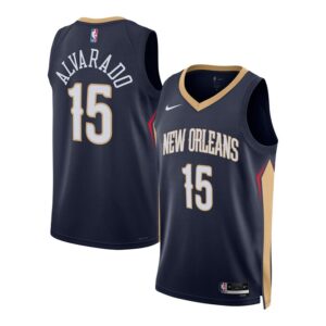 Jose Alvarado New Orleans Pelicans Unisex Swingman Jersey - Icon Edition - Navy