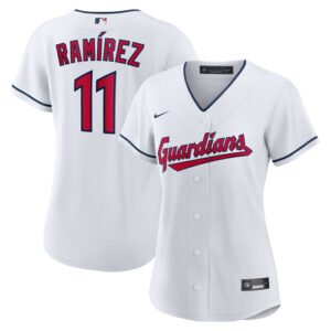 Jose Ramirez Cleveland Guardians Women Home Replica Player Jersey - White