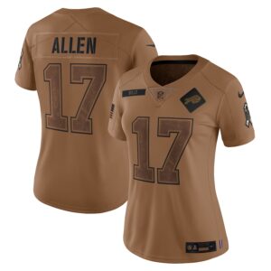 Josh Allen Buffalo Bills Women's 2023 Salute To Service Limited Jersey - Brown