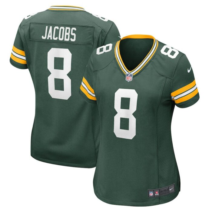 Josh Jacobs Green Bay Packers Women's Team Game Jersey - Green