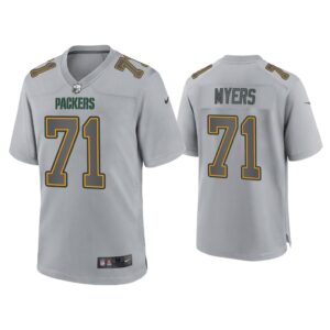 Josh Myers Green Bay Packers Gray Atmosphere Fashion Game Jersey